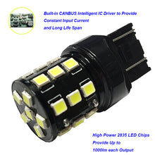 Load image into Gallery viewer, Brilliant Red 7443 7440 LED Brake Signal Light Bulbs 27SMD High Power 2835 Chips