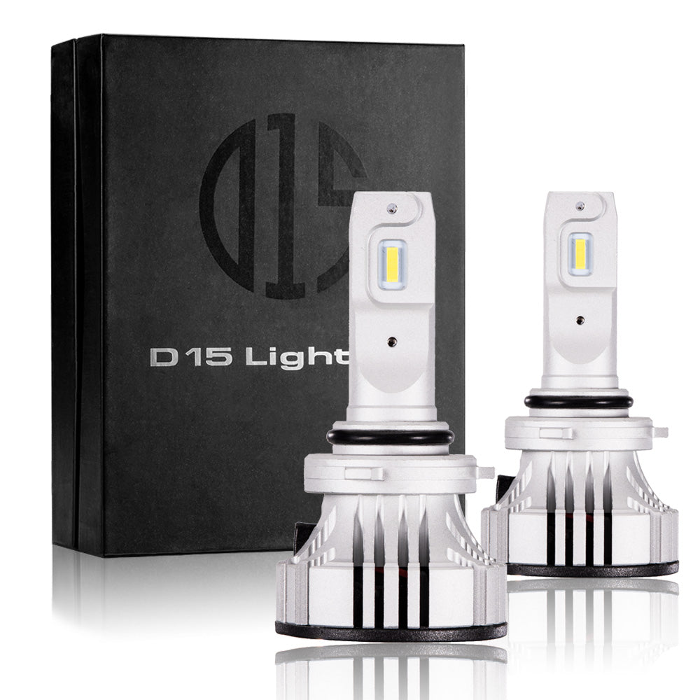 9006 BH4 LED Headlight Fog Light Bulbs 6000K 9600LM R2 Series Super Bright White CSP Conversion Kit (Set of 2)