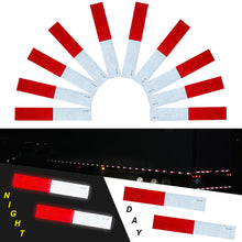 Load image into Gallery viewer, 10 pcs DOT-C2 Conspicuity Reflective Tape 2x12” Red White Strip Trailer RV Truck