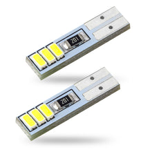 Load image into Gallery viewer, T5 37 74 LED Visor Vanity Mirror Footwell Light Bulbs 6000K White 6SMD 3014 Chips (Pack of 2)