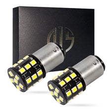 Load image into Gallery viewer, 1157 BA15D 1142 LED Reverse Backup Light RV Truck Interior Bulbs 6000K White 27SMD High Power 2835 Chips (Pack of 2)